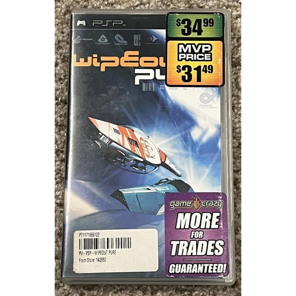 Wipeout Pure Sony Playstation PSP Registration! Complete CIB Black Label Manual! - Picture 1 of 4